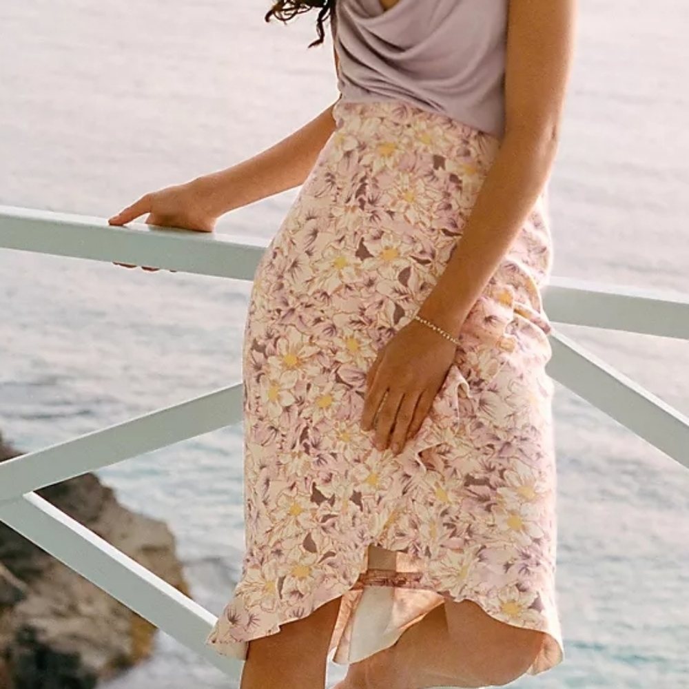 Anthropologie Ruffled Skirt Size 14 - Picture 10 of 11